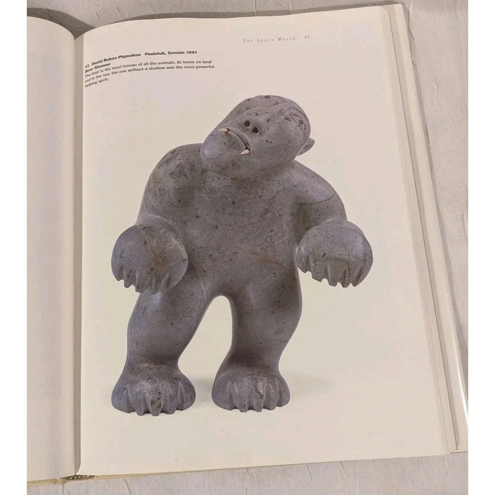 The Inuit Imagination Hardcover 1993 Arctic Myth & Sculpture Art Vtg Seidelman
